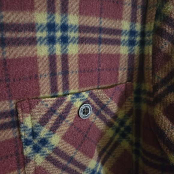 Weatherproof Vintage Sherpa Lined Button Down Shacket Pockets Size M - Picture 4 of 6